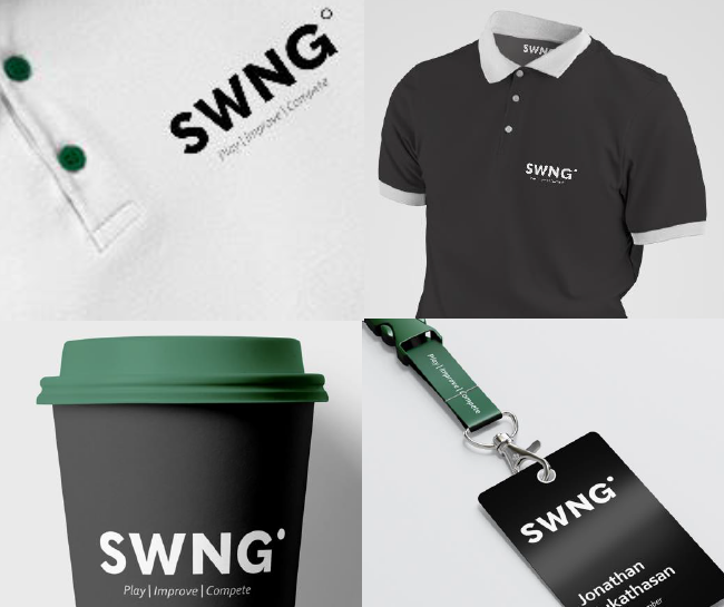 Concept showing SWNG founding member merchandise