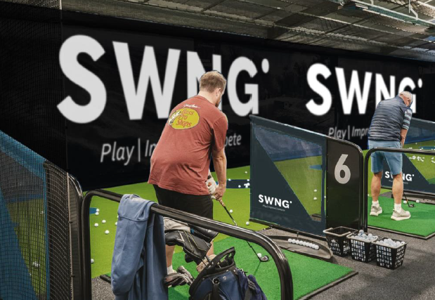 Interior concept for the SWNG indoor golf venue